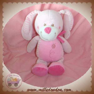 NICOTOY DOUDOU LAPIN ROSE JAMBES COCCINELLE SOS