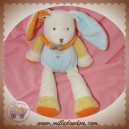 BABYNAT DOUDOU LAPIN ECRU BLEU JAUNE HOCHET SOS