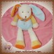 BABYNAT DOUDOU LAPIN ECRU BLEU JAUNE HOCHET SOS