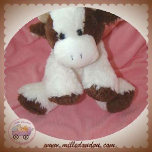 sos doudou cheval Monoprix peluche marron 28 cm