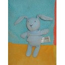 DPAM DOUDOU LAPIN TISSU BLEU HOCHET DU PAREIL AU MEME