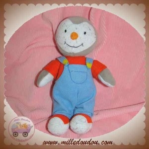 JEMINI DOUDOU T'CHOUPI NOUNOURS SALOPETTE BLEU SOS