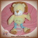 TEX DOUDOU LION JAUNE JUNGLE MUSICAL SOS