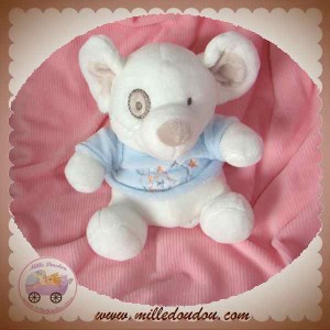 CEC SOS DOUDOU SOURIS BLANCHE PULL BLEU