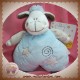 KIMBALOO DOUDOU MOUTON BLANC QUASI PLAT BLEU BEIGE ETOILE SOS