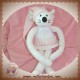 LUMINOU SOS DOUDOU SOURIS ROSE PYJAMA ROBE FLEUR 34 CM