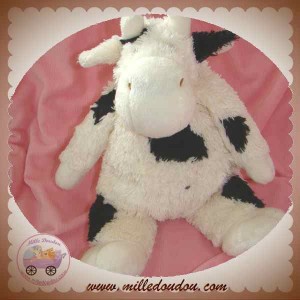 HAPPY HORSE DOUDOU VACHE BLANCHE ET NOIR SOS