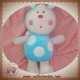 LUMINOU DOUDOU PAPILLON BLEU ROND BLANC 26 CM SOS