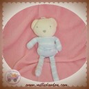 ABSORBA DOUDOU OURS ECRU RAYE BLEU SOS