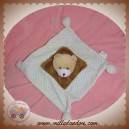 GD DOUDOU OURS BEIGE PLAT BLANC A POIS MARRON SOS