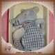 HISTOIRE D'OURS DOUDOU LOUP VAGABOND PANTIN GRIS 46 CM SOS