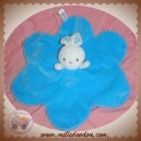 LUMINOU DOUDOU LAPIN BLANC FLUORESCENT PLAT BLEU CAROTTE SOS