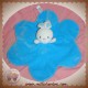 LUMINOU DOUDOU LAPIN BLANC FLUORESCENT PLAT BLEU CAROTTE SOS