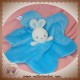 LUMINOU DOUDOU LAPIN BLANC FLUORESCENT PLAT BLEU CAROTTE SOS