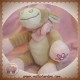 NOUKIE'S SOS DOUDOU VACHE LOLA BEIGE ROSE MUSICAL 24 CM