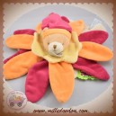 DOUDOU ET COMPAGNIE SOS OURS FLEUR ORANGE ROUGE TATOO