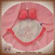 SUCRE D'ORGE DOUDOU PAPILLON ROSE CORPS PLAT GRIS SOS