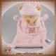 NICOTOY SOS DOUDOU OURS BEIGE PLAT ROSE ETOILE TETE FENETRE