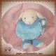 DOUDOU ET COMPAGNIE SOS MOUTON GASTON ECRU BLEU CAPE 22 cm