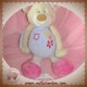 JOLLYMEX DOUDOU OURS VIOLET FLEUR MUSICAL NICOTOY