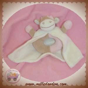 NOUKIE'S SOS DOUDOU VACHE HOCHET LOLA BEIGE ROSE