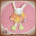 BABYNAT BABY NAT SOS DOUDOU LAPIN BLANC HOCHET JAUNE ORANGE VERT