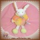 BABYNAT BABY NAT SOS DOUDOU LAPIN BLANC HOCHET JAUNE ORANGE VERT