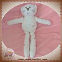 BOUT'CHOU MONOPRIX DOUDOU CHAT BLANC OURS POLAIRE SOS