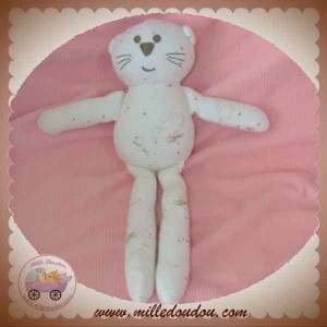 BOUT'CHOU MONOPRIX DOUDOU CHAT BLANC OURS POLAIRE SOS