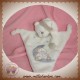 BRUIN'S TOYS'RUS DOUDOU OURS PLAT BLANC HOCHET SOS