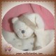 BRUIN'S TOYS'RUS DOUDOU OURS PLAT BLANC HOCHET SOS