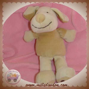 DOUDI HARMONY SOS DOUDOU CHIEN ECRU BEIGE COEUR