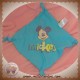 DISNEY SOS DOUDOU MOUCHOIR PLAT BLEU MICKEY NOEUD CARREFOUR