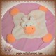 BABOU SOS DOUDOU VACHE GIRAFE PLAT ECRU ORANGE