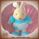 AURORA TOODO SOS DOUDOU LAPIN CORPS BLEU PAPILLON FLEUR 38 CM