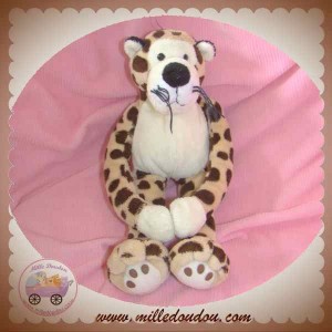 AJENA DOUDOU LEOPARD TIGRE MARRON TACHETE ECRU SOS