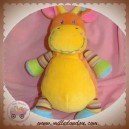 NICOTOY SOS DOUDOU GIRAFE ORANGE JAUNE RAYEE SOS