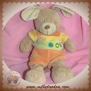 NICOTOY SOS DOUDOU LAPIN BEIGE SHORT ORANGE VOITURE