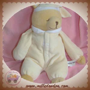 TUMMY SLEEP SOS DOUDOU OURS CORPS JAUNE CLAIR