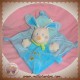 VETIR SOS DOUDOU LAPIN PLAT BLEU ATTACHE TETINE CAROTTE NICOTOY