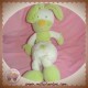 SAUTHON SOS DOUDOU  LAPIN ECRU MUSICAL VERT GARDEN 