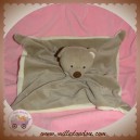 AUBISOU DOUDOU OURS PLAT MARRON ECRU SOS