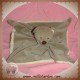 AUBISOU DOUDOU OURS PLAT MARRON ECRU SOS