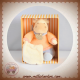DOUDOU ET COMPAGNIE SOS ANE GRAINE DE DOUDOU ORANGE MAUVE MOUCHOIR