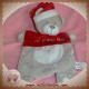 VETIR SOS DOUDOU OURS PLAT GRIS ROUGE NOEL