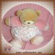 KALOO DOUDOU OURS BOULE FLEUR ROSE LILIROSE 24 CM