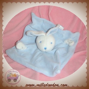 ZARA HOME SOS DOUDOU LAPIN BLANC PLAT BLEU