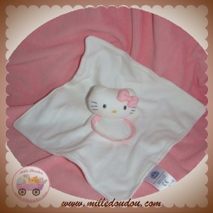 DMC DOUDOU CHAT PLAT BLANC HELLO KITTY BAVOIR SOS