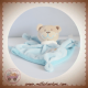 TEX DOUDOU OURS PLAT BLEU TORTUE ECHARPE SOS