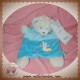 TEX DOUDOU OURS BOUCLETTE CORPS BLEU NUAGE ANGE SOS